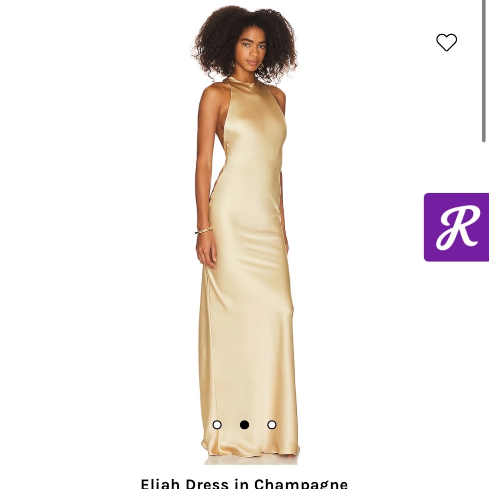 NWT Eliah Dress in Champagne Ronny Kobo